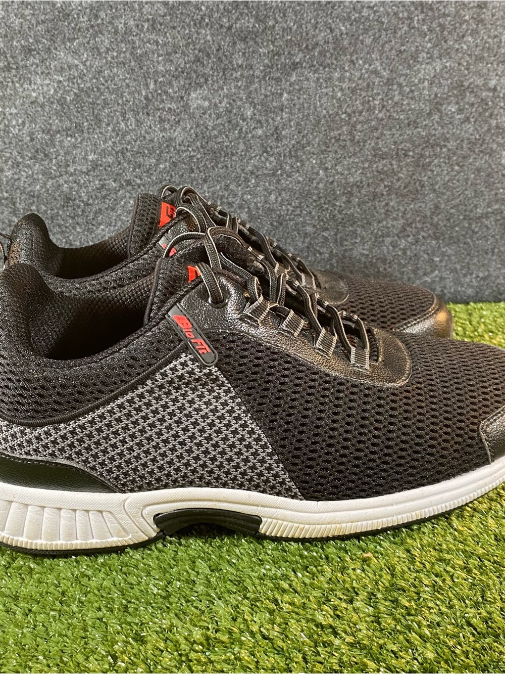 Orthofeet Edgewater 617 Bio-Fit Walking Shoes Mens 12 4E X-Wide Orthopedic Black